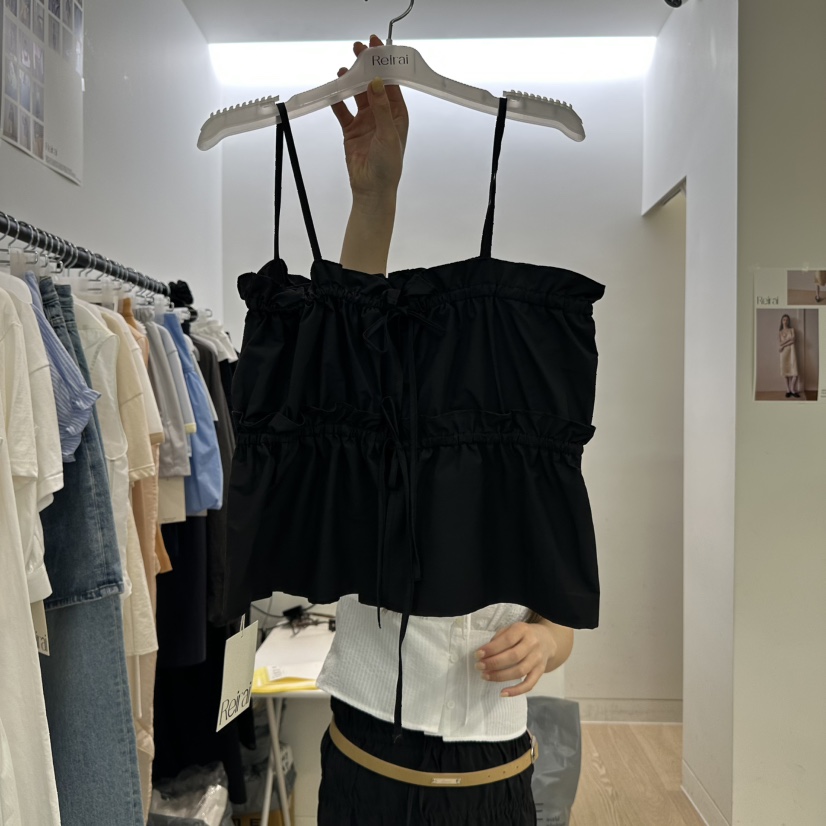 REIRAI韓國代購㊣女士新品25春夏時尚真品休閑人氣吊帶背心Reirai吊帶/背心圖色3