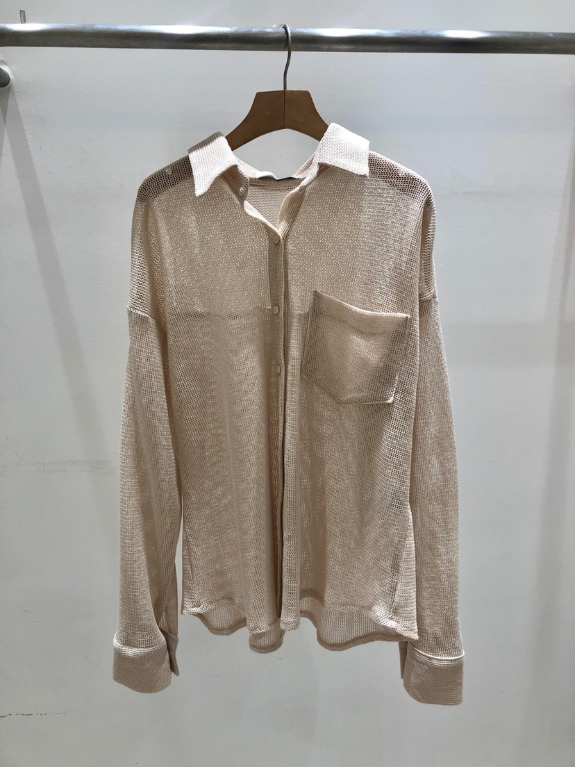 IR BIEN韓國代購㊣女裝新品25春夏推薦職業時尚襯衫蕾絲衫ir bien-A襯衫/蕾絲衫圖色2