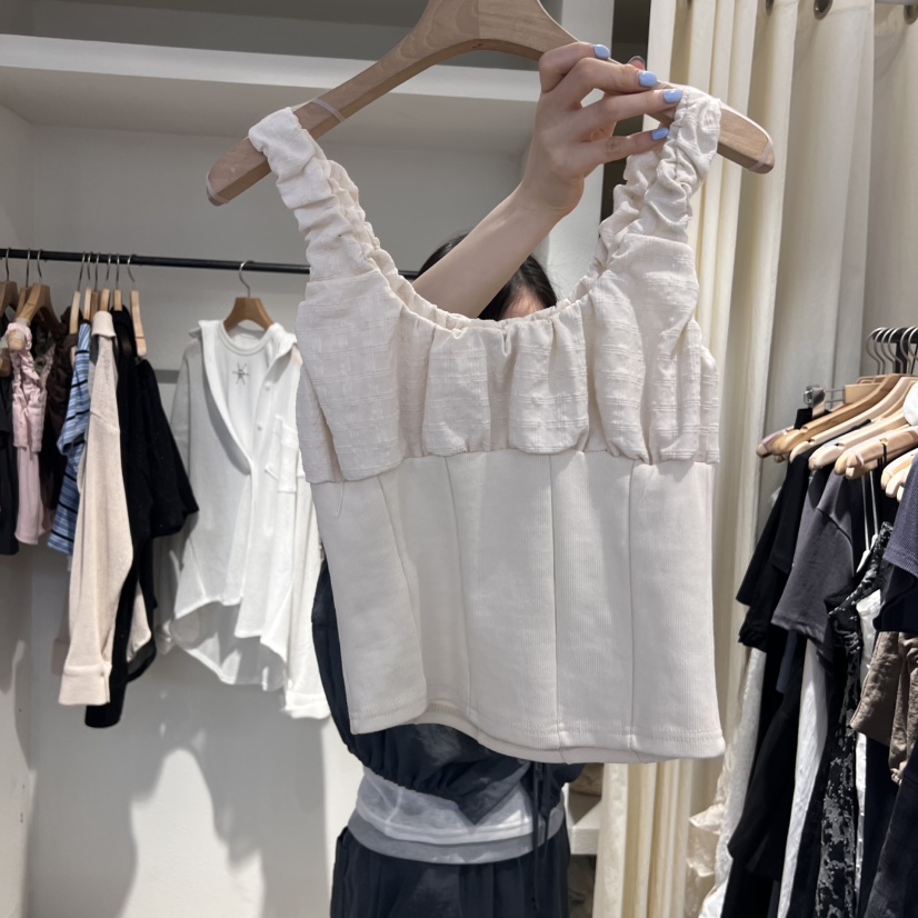 IR BIEN韓國直郵㊣女裝新品25春夏休閑熱賣時尚職業吊帶背心ir bien-A吊帶/背心