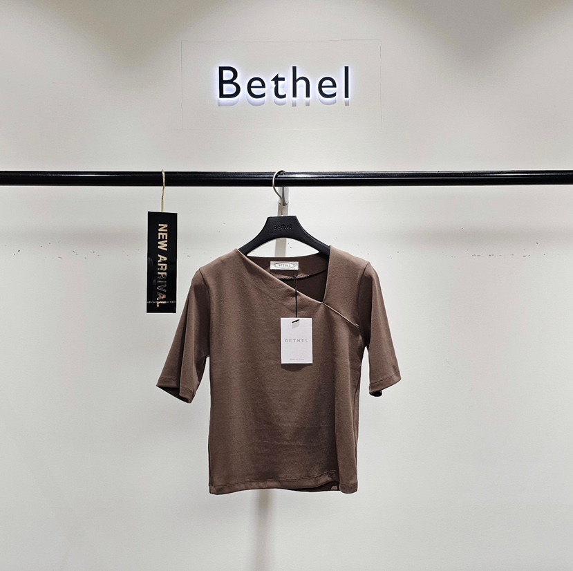 BETHEL東大門㊣直郵女裝新款人氣真品熱賣休閑時尚25春夏T恤BETHELT恤圖色2