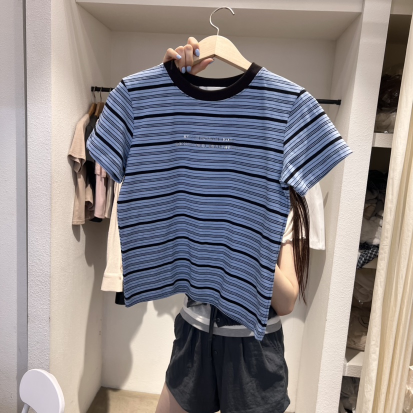 IR BIEN韓國直郵㊣女士新品25春夏熱賣推薦時尚休閑真品T恤ir bien-AT恤圖色3