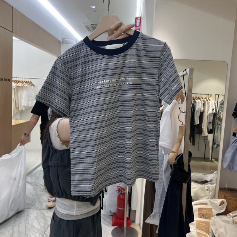 IR BIEN韓國直郵㊣女士新品25春夏熱賣推薦時尚休閑真品T恤ir bien-AT恤圖色4