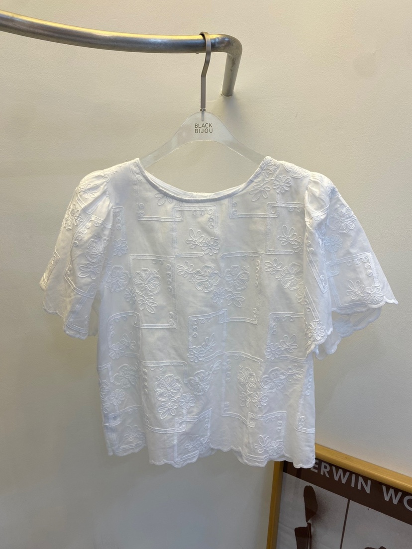 BLACK BIJOU韓國直郵㊣女裝新品人氣25春夏職業襯衫蕾絲衫BLACK BIJOU襯衫/蕾絲衫