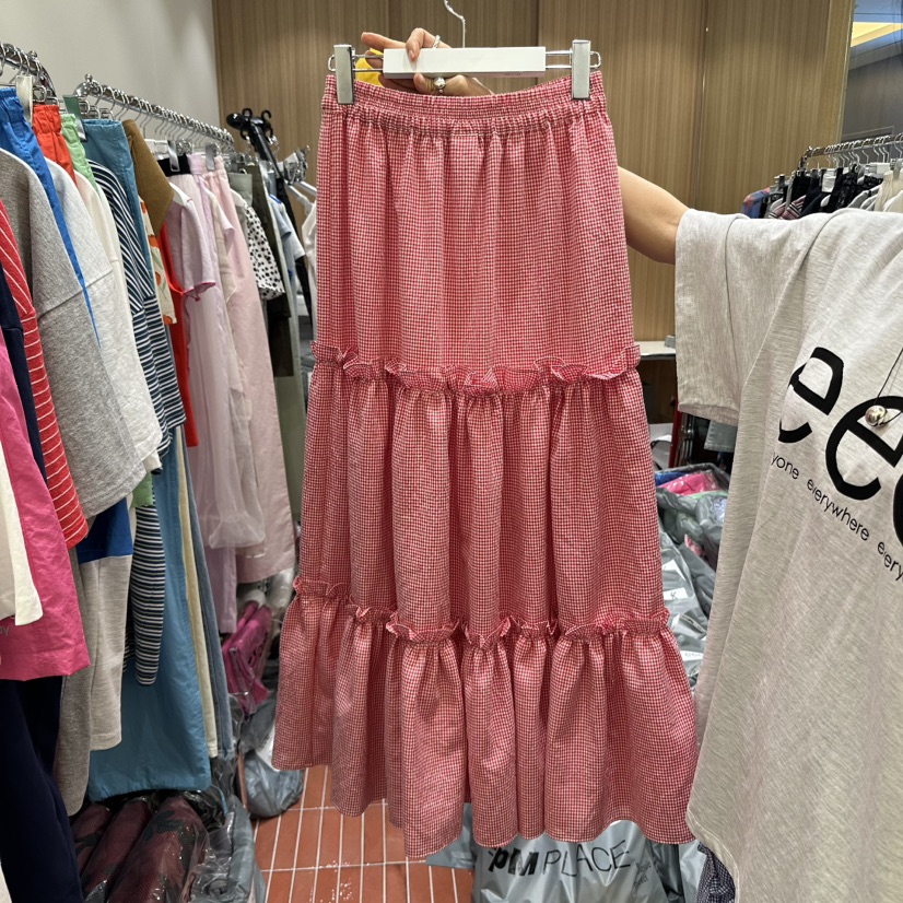 E/E/E韓國直郵㊣女裝新品休閑人氣真品時尚熱賣25春夏長裙E/E/E長裙