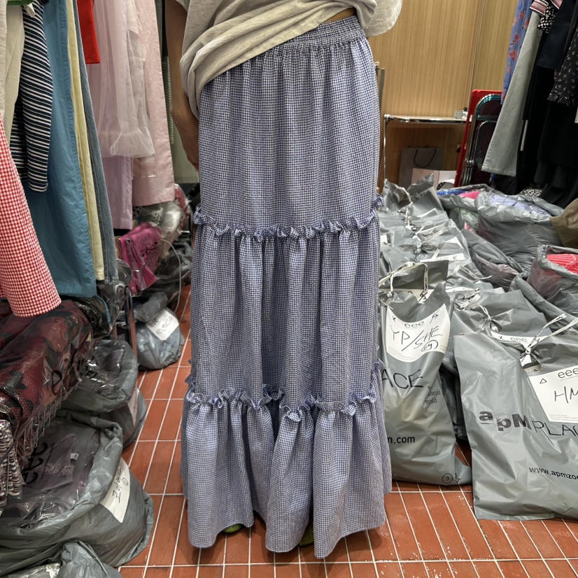 E/E/E韓國直郵㊣女裝新品休閑人氣真品時尚熱賣25春夏長裙E/E/E長裙