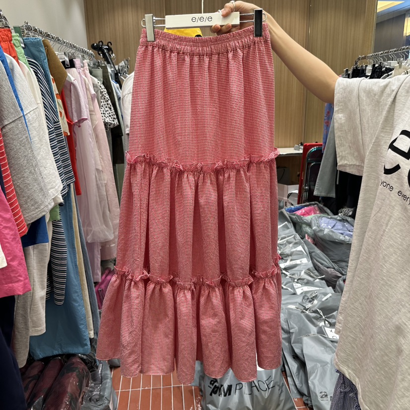 E/E/E韓國直郵㊣女裝新品休閑人氣真品時尚熱賣25春夏長裙E/E/E長裙圖色2