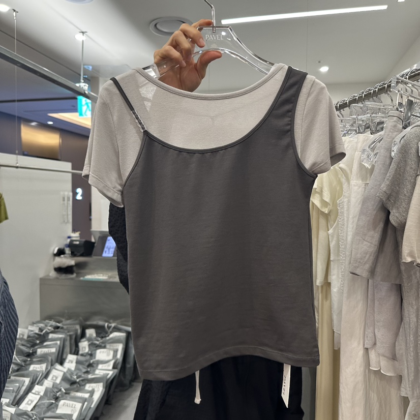 PAVEL東大門㊣實拍女士新品休閑推薦職業人氣時尚熱賣吊帶背心PAVEL吊帶/背心圖色3