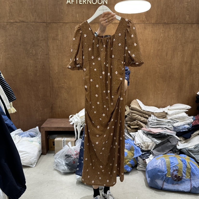 AFTERNOON-P東大門㊣代購女裝新品職業真品25春夏休閑連衣裙AFTERNOON連衣裙圖色2