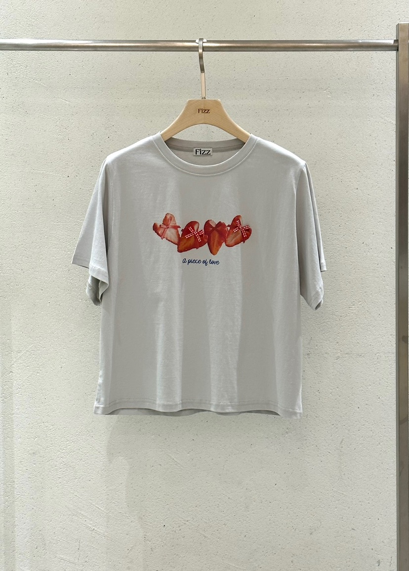 FIZZ韓國代購㊣女裝新品真品25春夏人氣推薦職業時尚熱賣T恤FIZZT恤圖色2