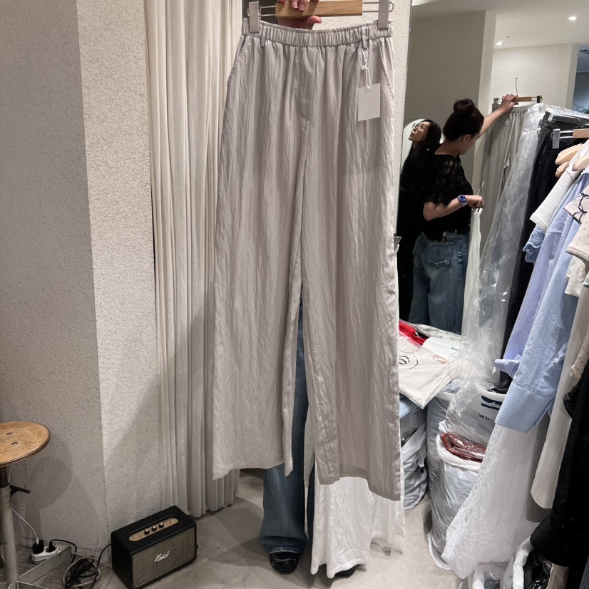 SSEMIENNE東大門㊣實拍女裝新品休閑職業人氣推薦休閑褲透明SSEMIENNE休閑褲圖色1