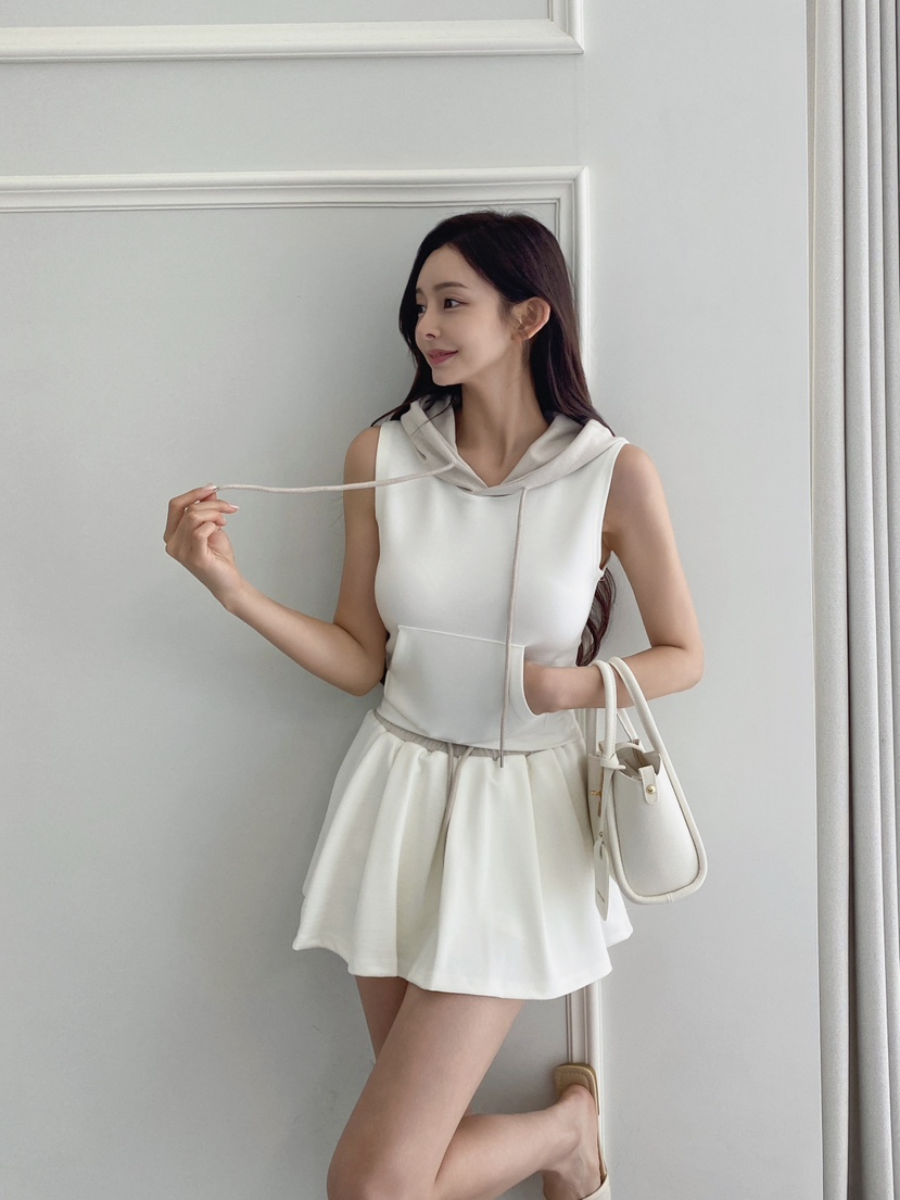 CLOTH韓國直郵㊣女士新款休閑熱賣推薦時尚職業套裝兩件套百褶CLOTH套裝