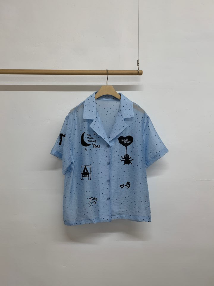 MORE THAN-P韓國代購㊣女裝新品職業真品人氣休閑襯衫蕾絲衫MORE THAN襯衫/蕾絲衫圖色2