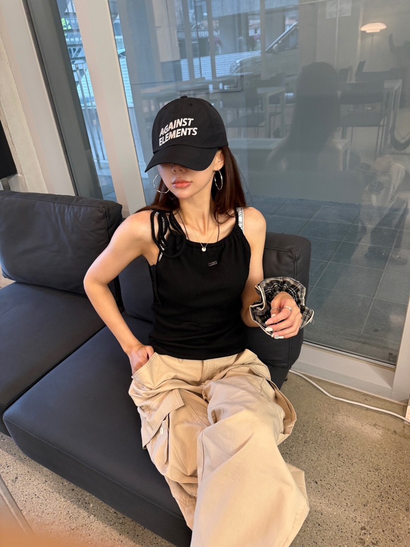 LUMIPLE韓國代購㊣女裝新品時尚熱賣職業人氣真品休閑吊帶背心LUMIPLE吊帶/背心