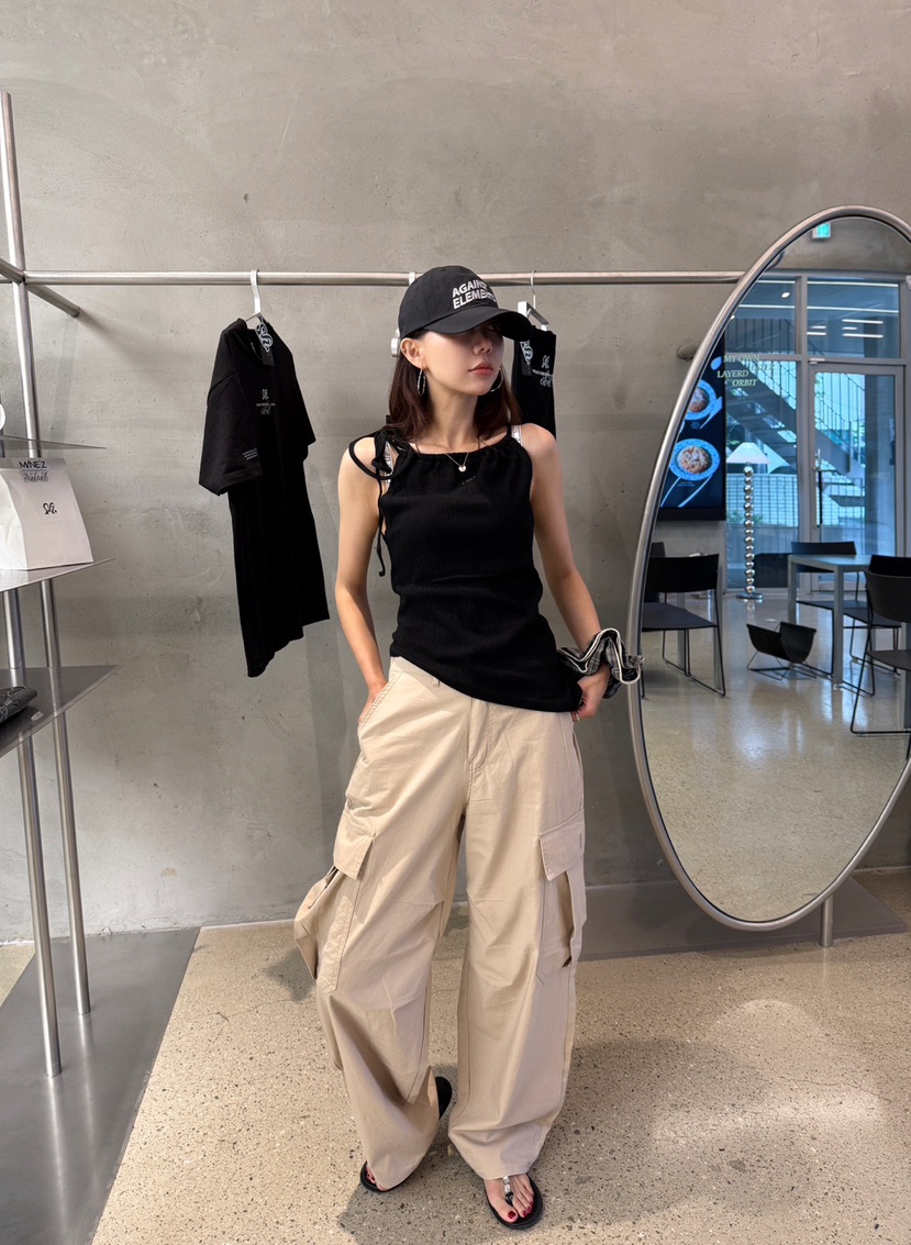 LUMIPLE韓國代購㊣女裝新品時尚熱賣職業人氣真品休閑吊帶背心LUMIPLE吊帶/背心