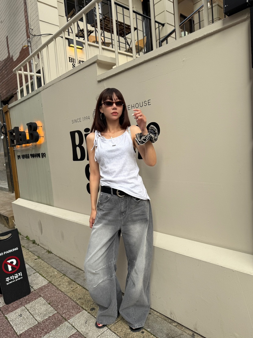 LUMIPLE韓國代購㊣女裝新品時尚熱賣職業人氣真品休閑吊帶背心LUMIPLE吊帶/背心
