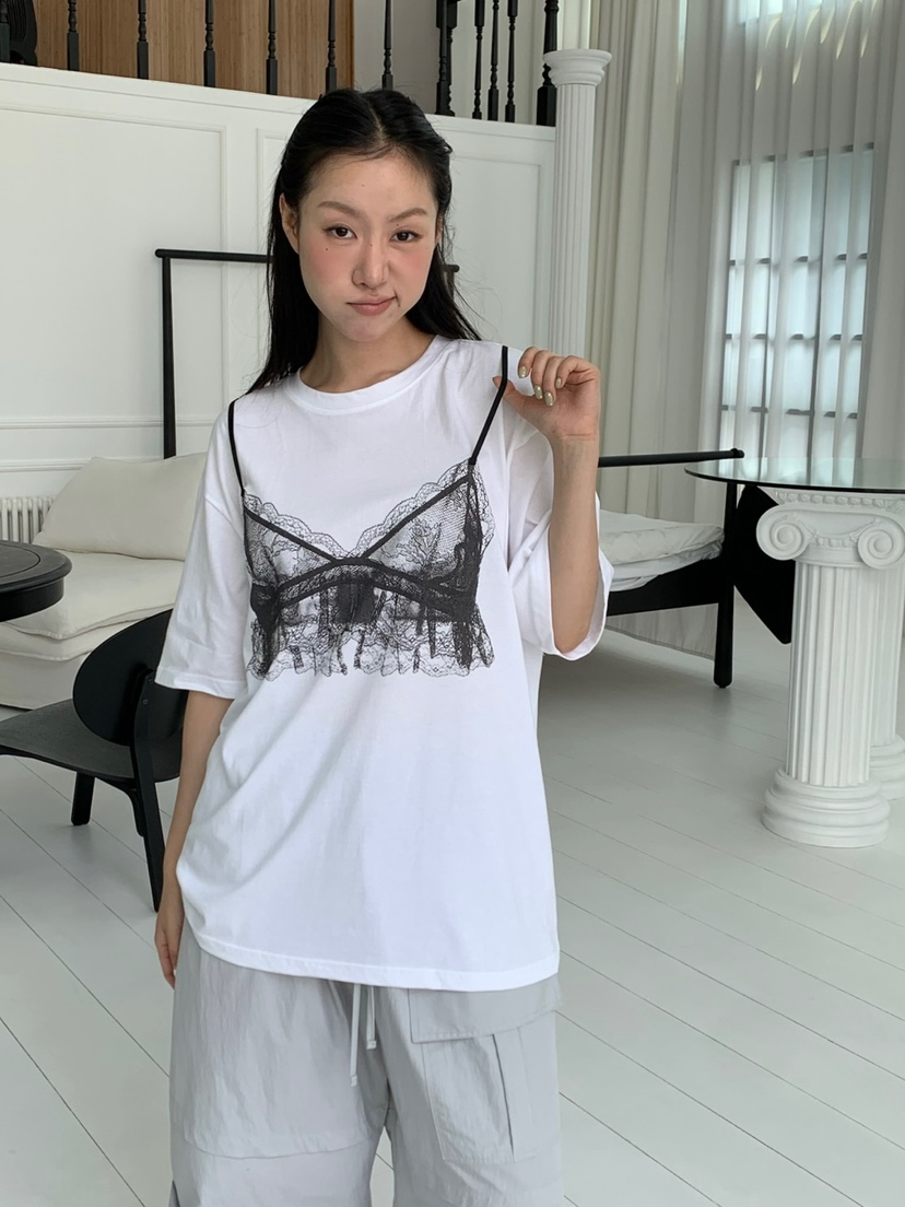 LOVE MY SANTA東大門㊣代購女士新品休閑人氣真品25春夏T恤Santa/LOVE MY SANTAT恤