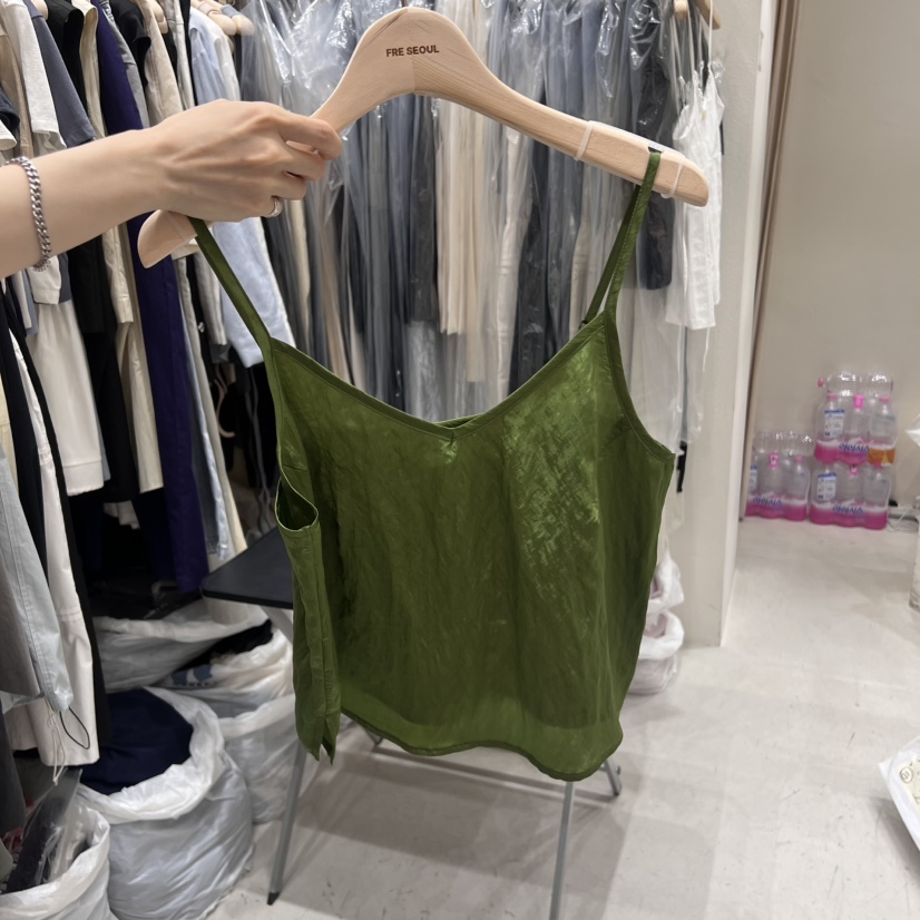 FRE韓國代購㊣女裝新款真品25春夏休閑人氣職業熱賣吊帶背心FRE吊帶/背心圖色2