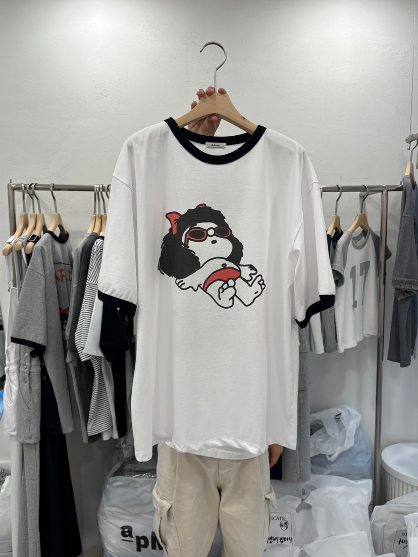 DELICATE東大門㊣實拍女士新品時尚人氣25春夏熱賣休閑推薦T恤DELICATET恤
