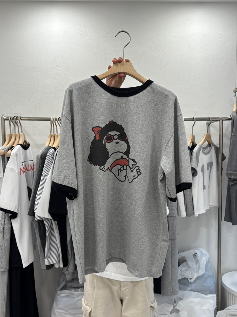 DELICATE東大門㊣實拍女士新品時尚人氣25春夏熱賣休閑推薦T恤DELICATET恤圖色2