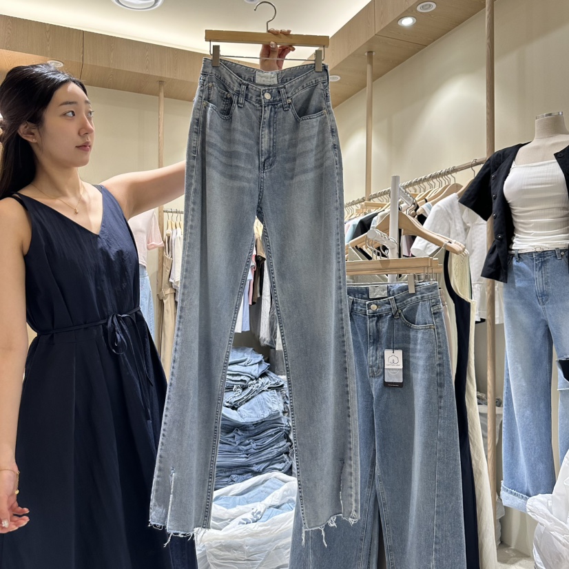 VINTAGE VIBE東大門㊣代購女裝新品人氣時尚熱賣25春夏牛仔褲VINTAGE VIBE牛仔褲