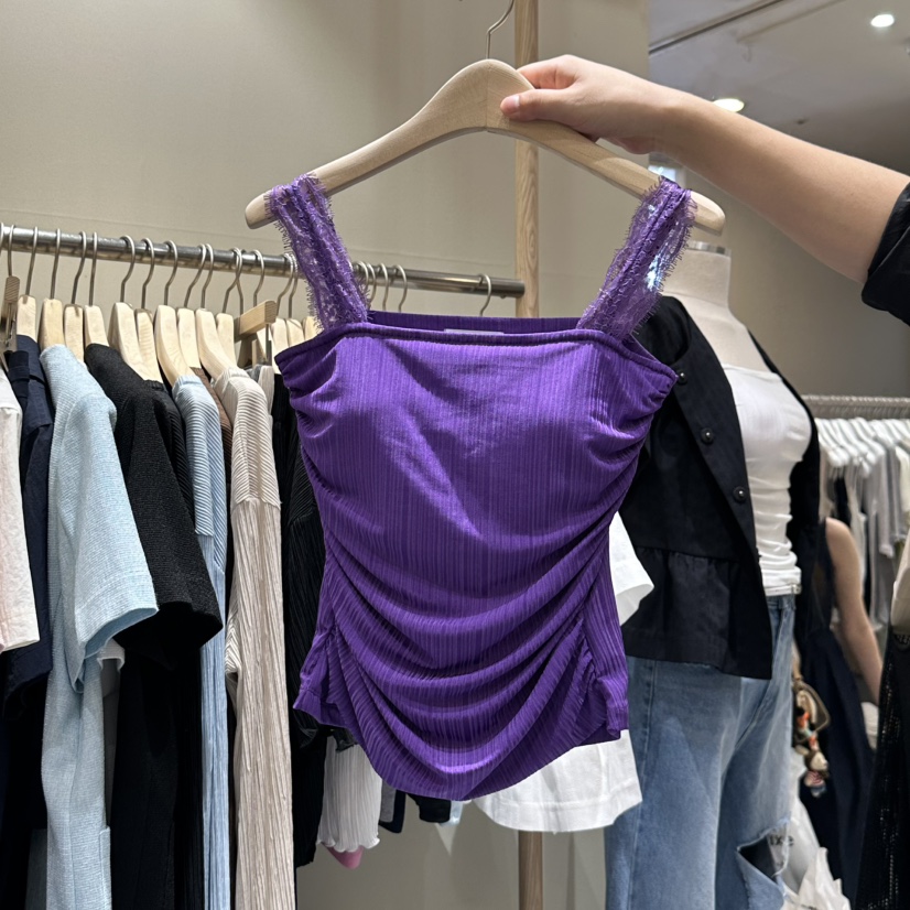 VINTAGE VIBE東大門㊣直郵女裝新款職業25春夏熱賣吊帶背心VINTAGE VIBE吊帶/背心圖色4