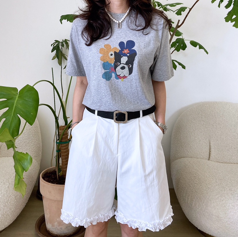 HANNA-A東大門㊣實拍女裝新品推薦25春夏時尚休閑人氣真品T恤HANNAT恤