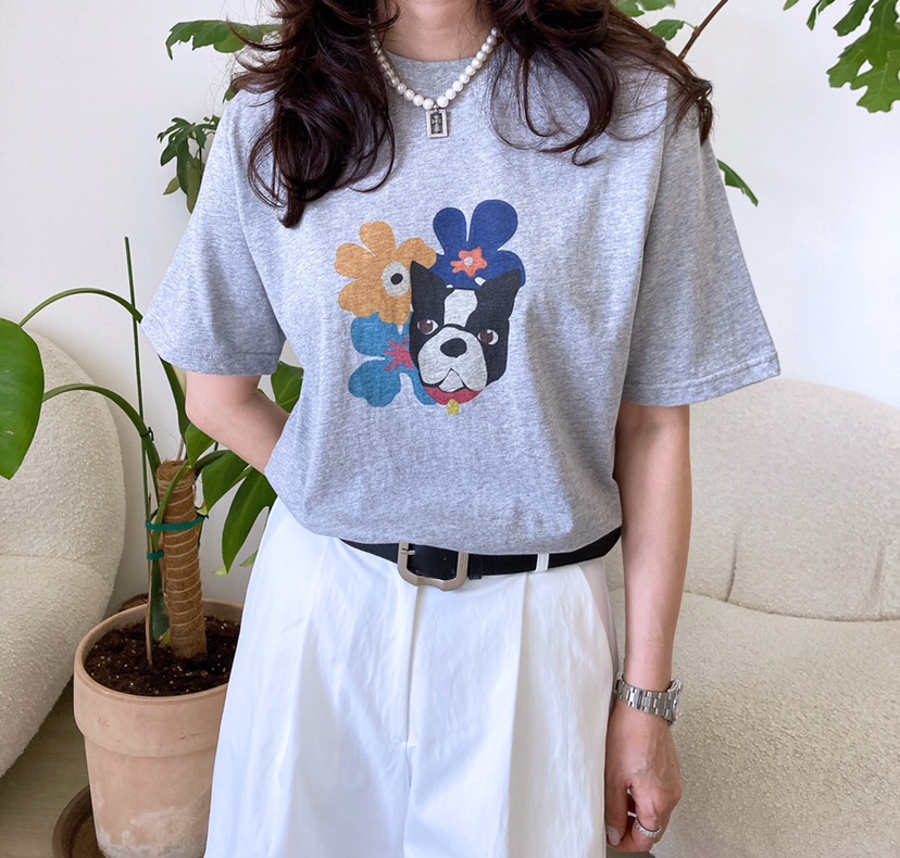 HANNA-A東大門㊣實拍女裝新品推薦25春夏時尚休閑人氣真品T恤HANNAT恤