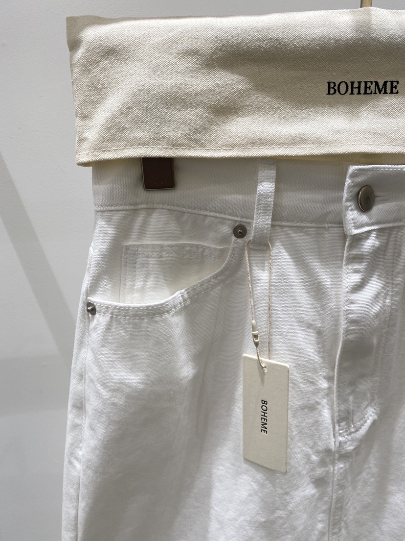 BOHEME韓國直郵㊣女裝新品25春夏時尚休閑熱賣職業推薦長裙BOHEME長裙