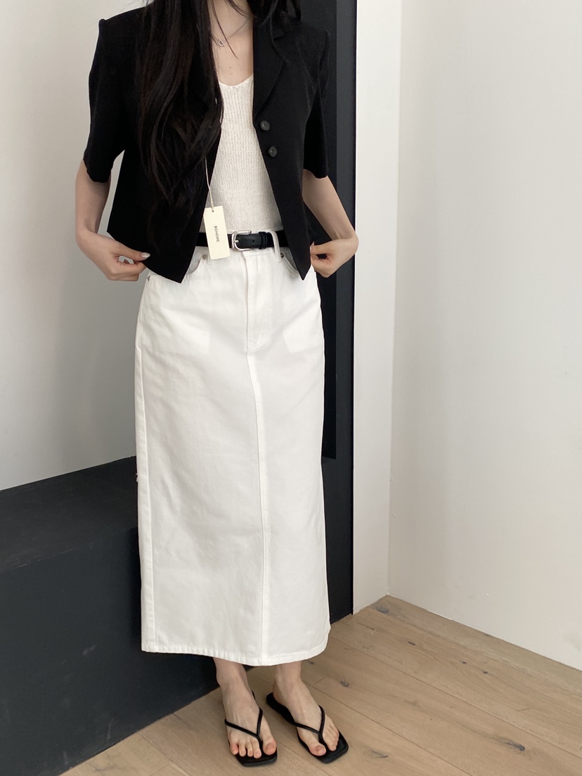 BOHEME韓國直郵㊣女裝新品25春夏時尚休閑熱賣職業推薦長裙BOHEME長裙