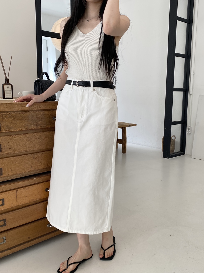 BOHEME韓國直郵㊣女裝新品25春夏時尚休閑熱賣職業推薦長裙BOHEME長裙