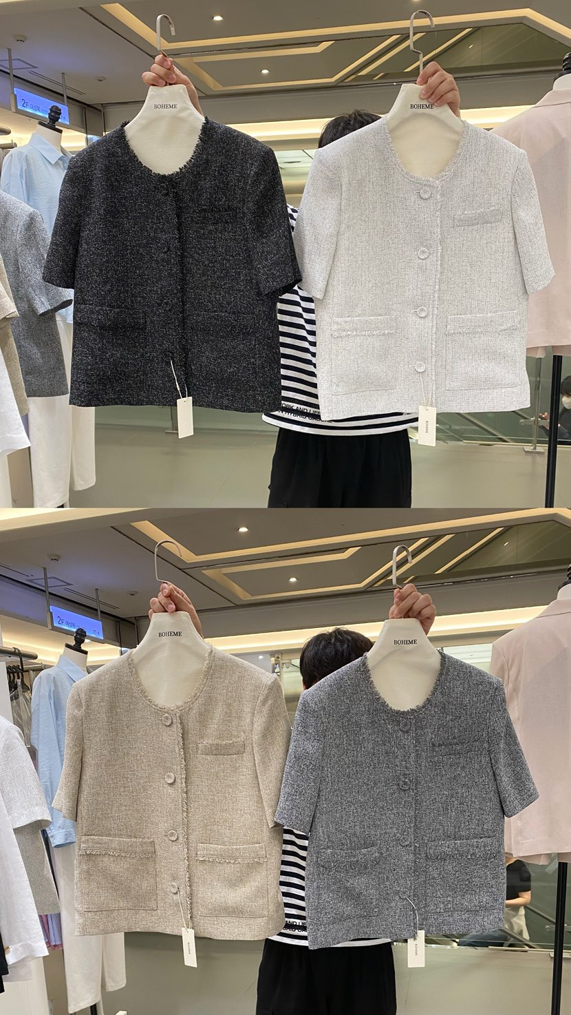 BOHEME韓國代購㊣女裝新品25春夏時尚推薦人氣熱賣休閑夾克BOHEME夾克