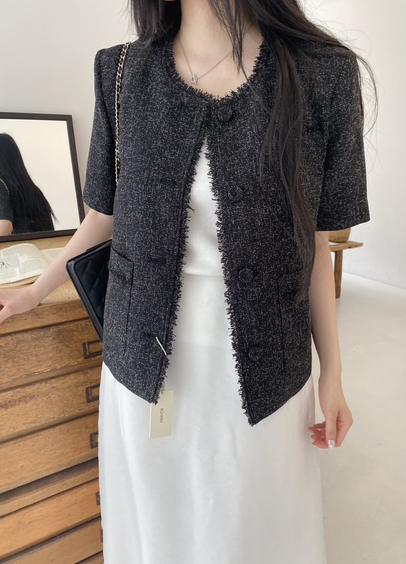 BOHEME韓國代購㊣女裝新品25春夏時尚推薦人氣熱賣休閑夾克BOHEME夾克