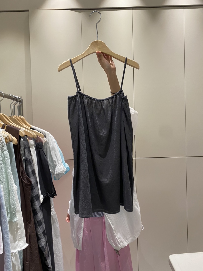 SOF東大門㊣代購女士新品職業推薦人氣休閑真品25春夏吊帶背心SOF吊帶/背心圖色2