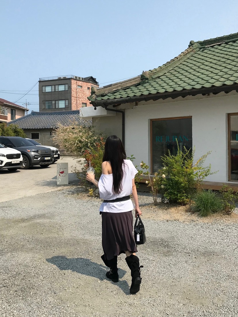 ESCHER韓國直郵㊣女裝新款推薦熱賣職業人氣真品T恤不含腰帶ESCHERT恤