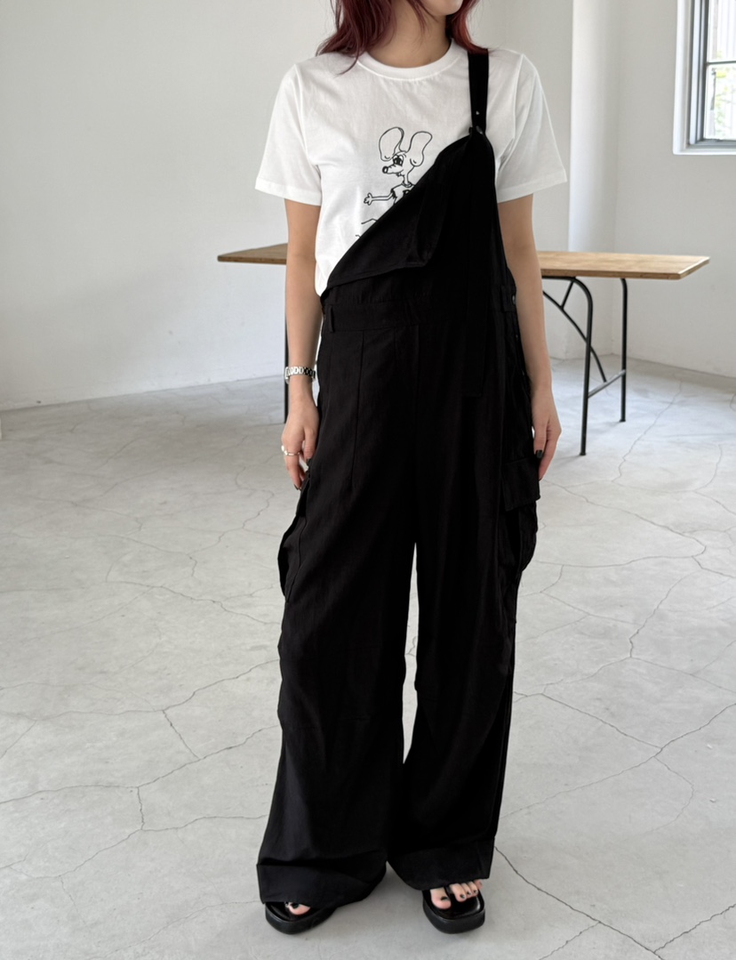 OVER NEAR韓國代購㊣女裝新品人氣熱賣真品時尚25春夏背帶褲OVER NEAR背帶褲