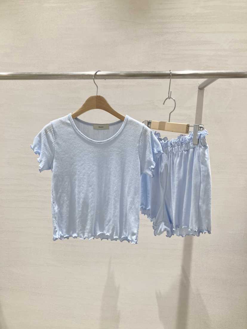 ROUGH東大門㊣直郵女裝新品真品時尚休閑人氣睡衣兩件套套裝ROUGH睡衣