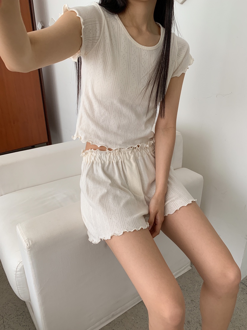 ROUGH東大門㊣直郵女裝新品真品時尚休閑人氣睡衣兩件套套裝ROUGH睡衣