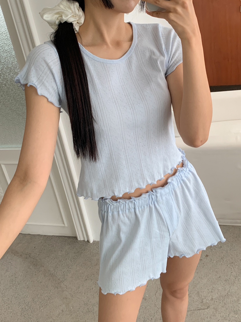 ROUGH東大門㊣直郵女裝新品真品時尚休閑人氣睡衣兩件套套裝ROUGH睡衣