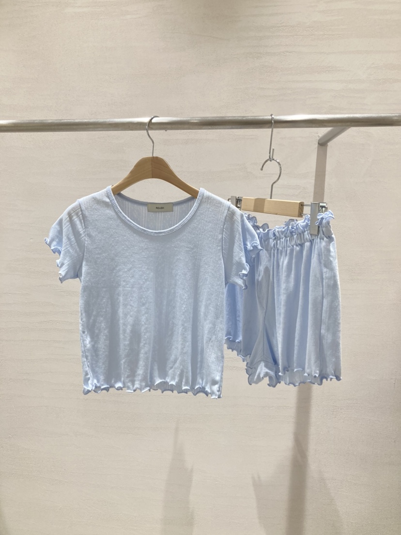 ROUGH東大門㊣直郵女裝新品真品時尚休閑人氣睡衣兩件套套裝ROUGH睡衣
