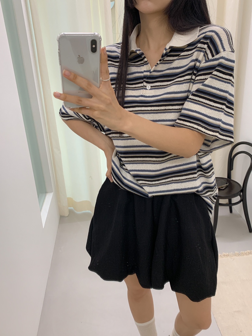 ROUGH韓國直郵㊣女裝新款推薦時尚真品休閑25春夏人氣職業T恤ROUGHT恤