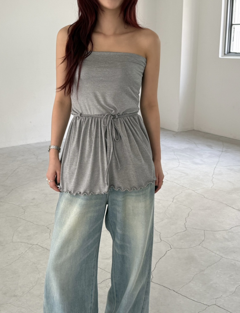 OVER NEAR韓國代購㊣女裝新品休閑25春夏人氣真品吊帶背心OVER NEAR吊帶/背心