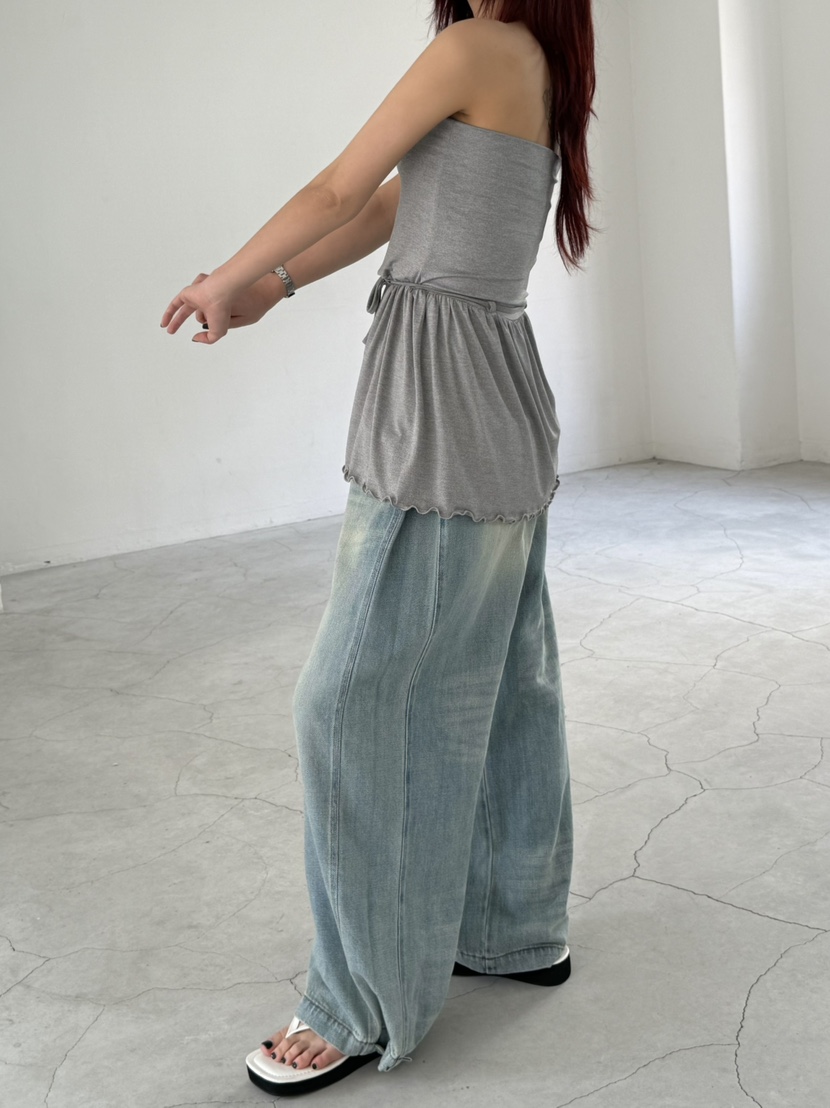 OVER NEAR韓國代購㊣女裝新品休閑25春夏人氣真品吊帶背心OVER NEAR吊帶/背心