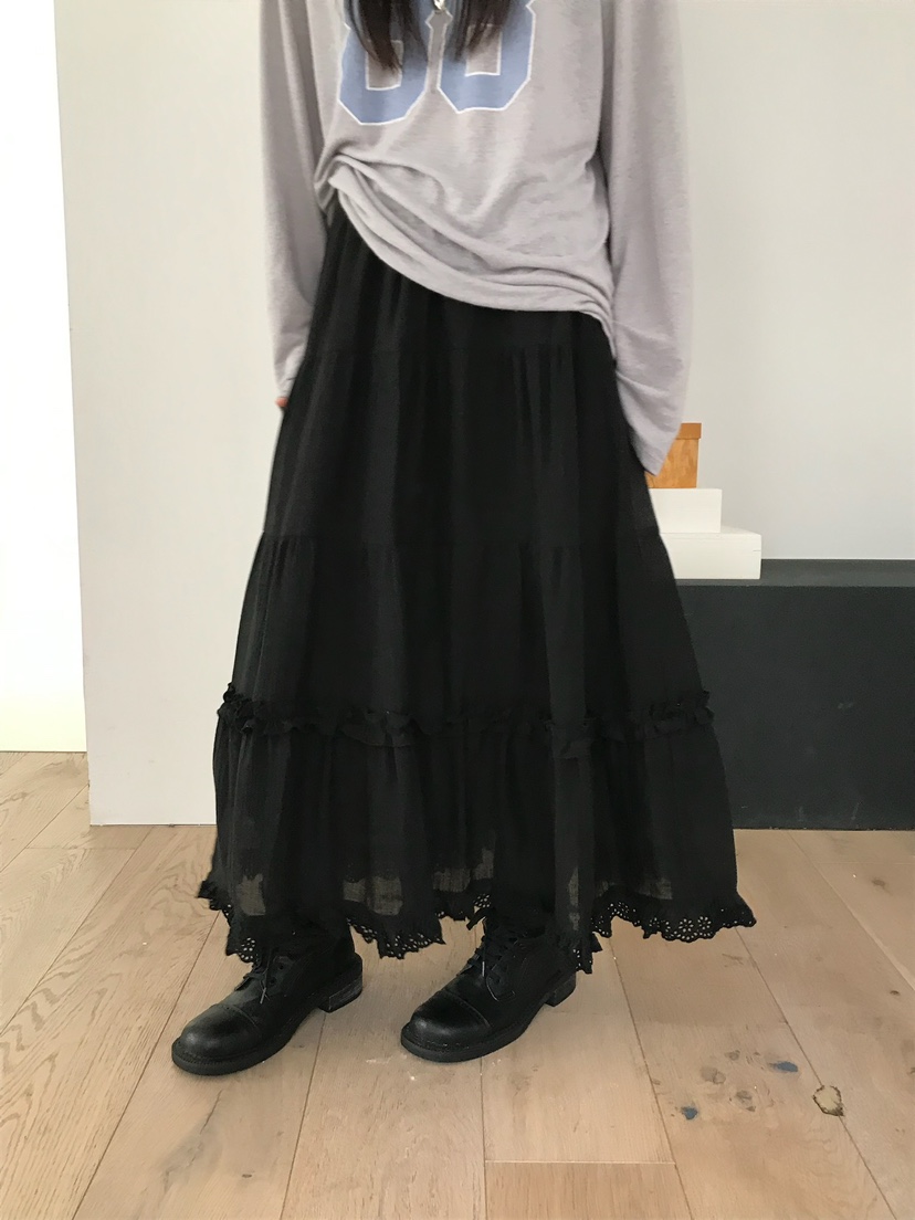 ESCHER韓國代購㊣女士新品時尚人氣25春夏休閑職業推薦長裙ESCHER長裙