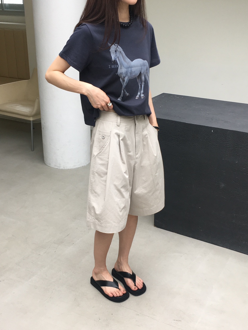 SPREAD韓國代購㊣女裝新品職業人氣時尚25春夏休閑短褲口袋SPREAD短褲