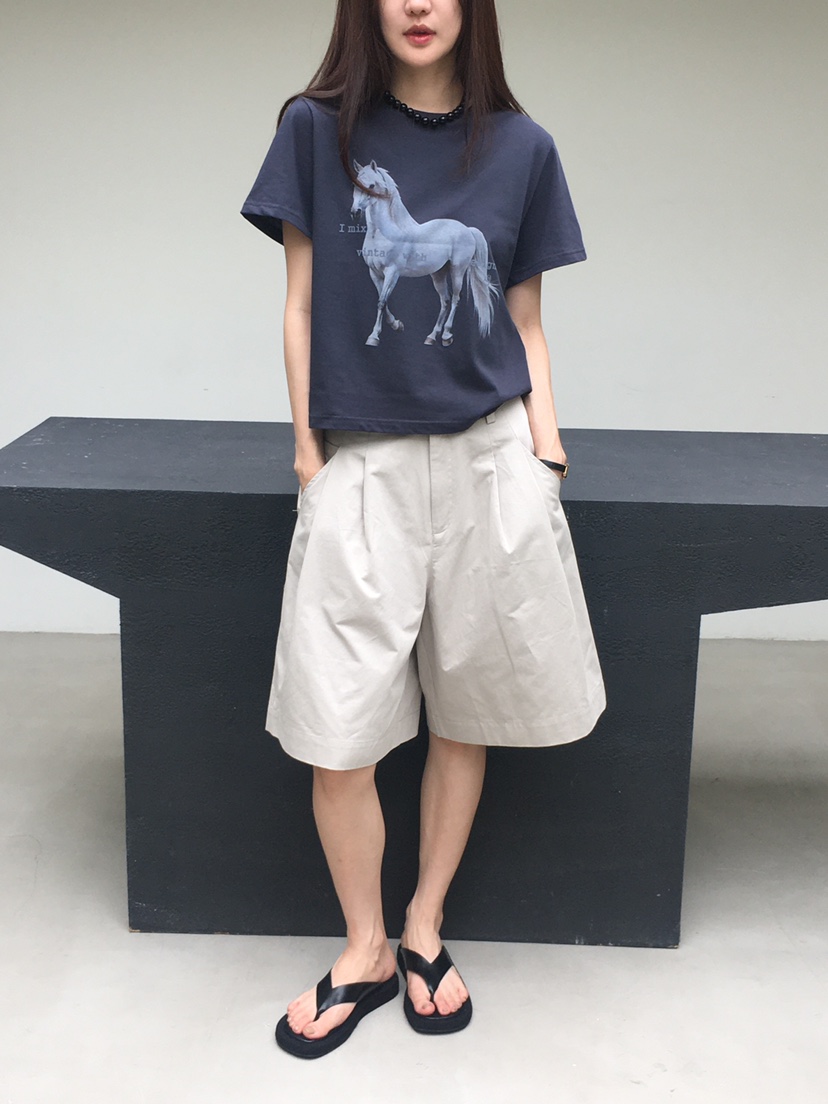 SPREAD韓國代購㊣女裝新品職業人氣時尚25春夏休閑短褲口袋SPREAD短褲