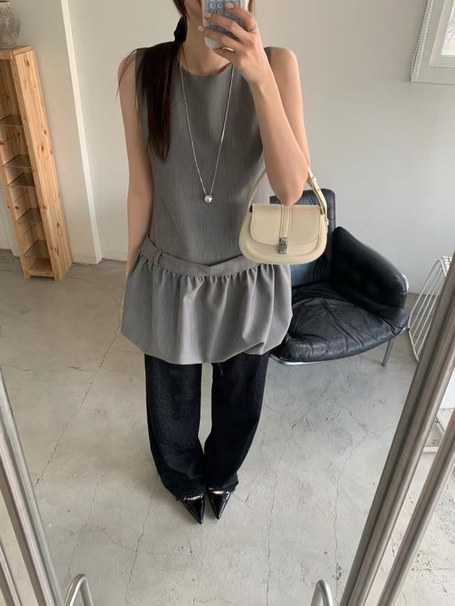 ARVO韓國代購㊣女裝新品時尚休閑熱賣25春夏推薦職業連衣裙ARVO連衣裙