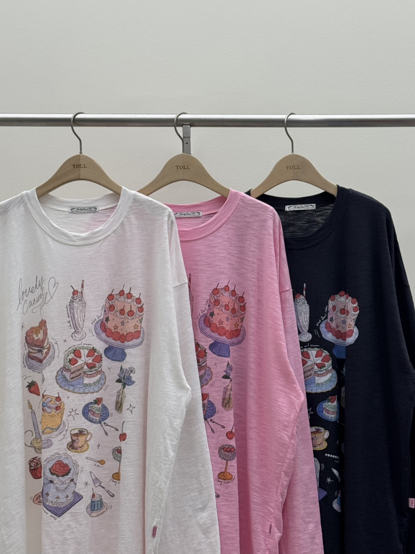 TOLL韓國直郵㊣女士新品25春夏時尚熱賣真品推薦長袖T恤亞麻TOLL長袖T恤