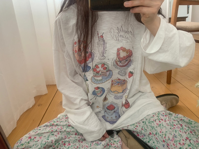 TOLL韓國直郵㊣女士新品25春夏時尚熱賣真品推薦長袖T恤亞麻TOLL長袖T恤