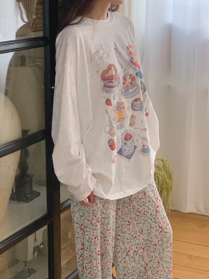 TOLL韓國直郵㊣女士新品25春夏時尚熱賣真品推薦長袖T恤亞麻TOLL長袖T恤