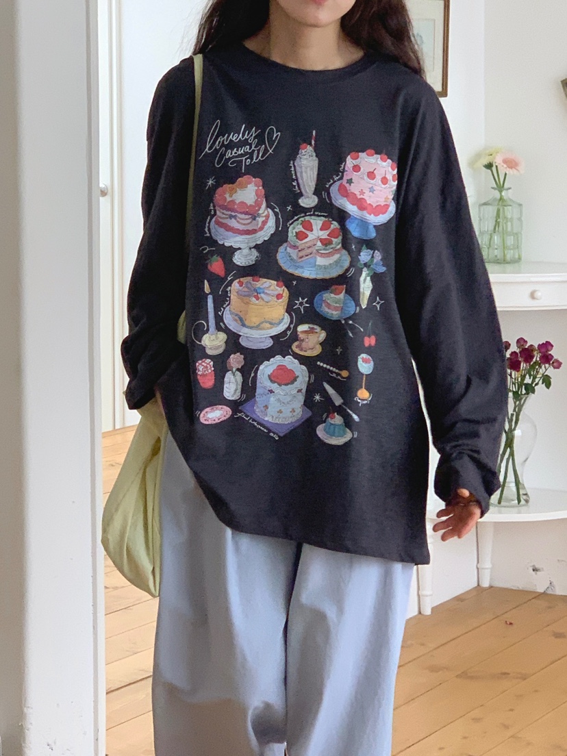 TOLL韓國直郵㊣女士新品25春夏時尚熱賣真品推薦長袖T恤亞麻TOLL長袖T恤
